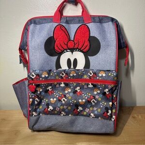 Disney Store Minnie Mouse denim backpack
